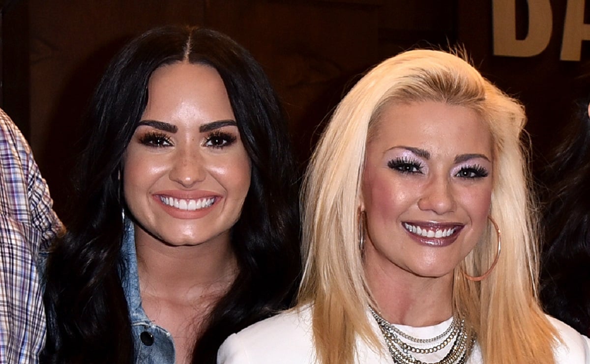 Demi Lovato (L) and Dallas Lovato on March 8, 2018, in Los Angeles, California.