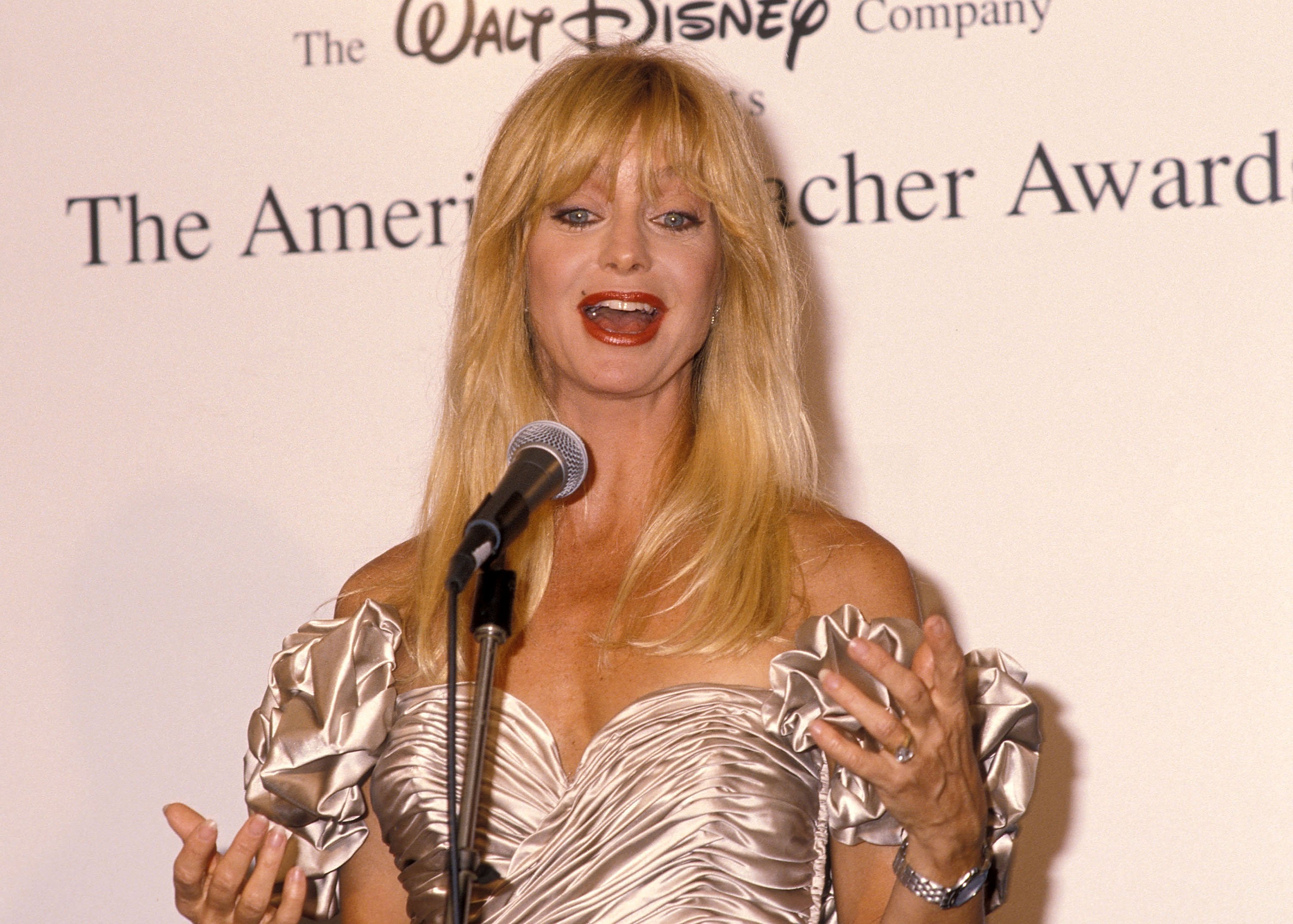 Goldie Hawn at the First Annual American Teacher Awards.