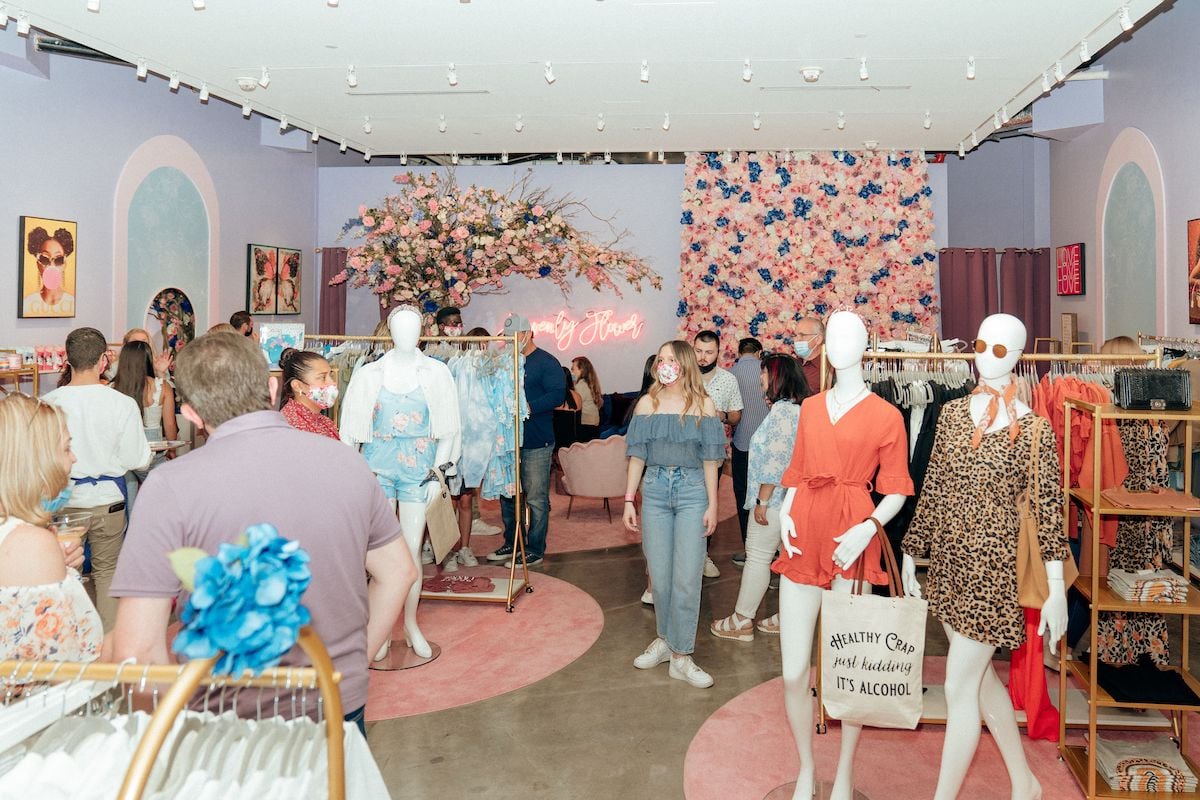 Jenni 'JWoww's store Heavenly Flower store in the mega-mall in East Rutherford New Jersey the day of their grand opening event