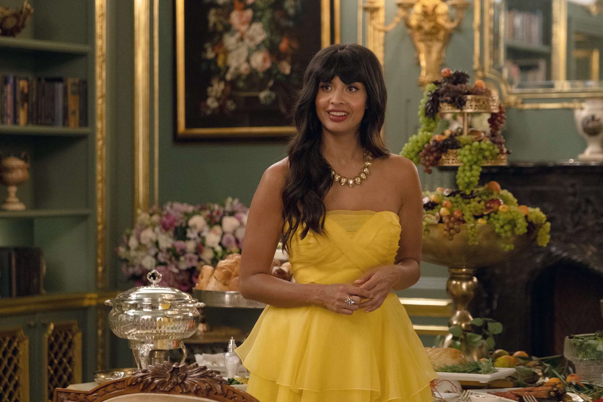 Jameela Jamil as Tahani on 'The Good Place'