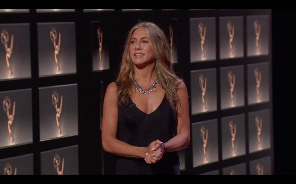'Friends' alum Jennifer Aniston at the 72nd Emmy Awards, broadcast on September 20, 2020