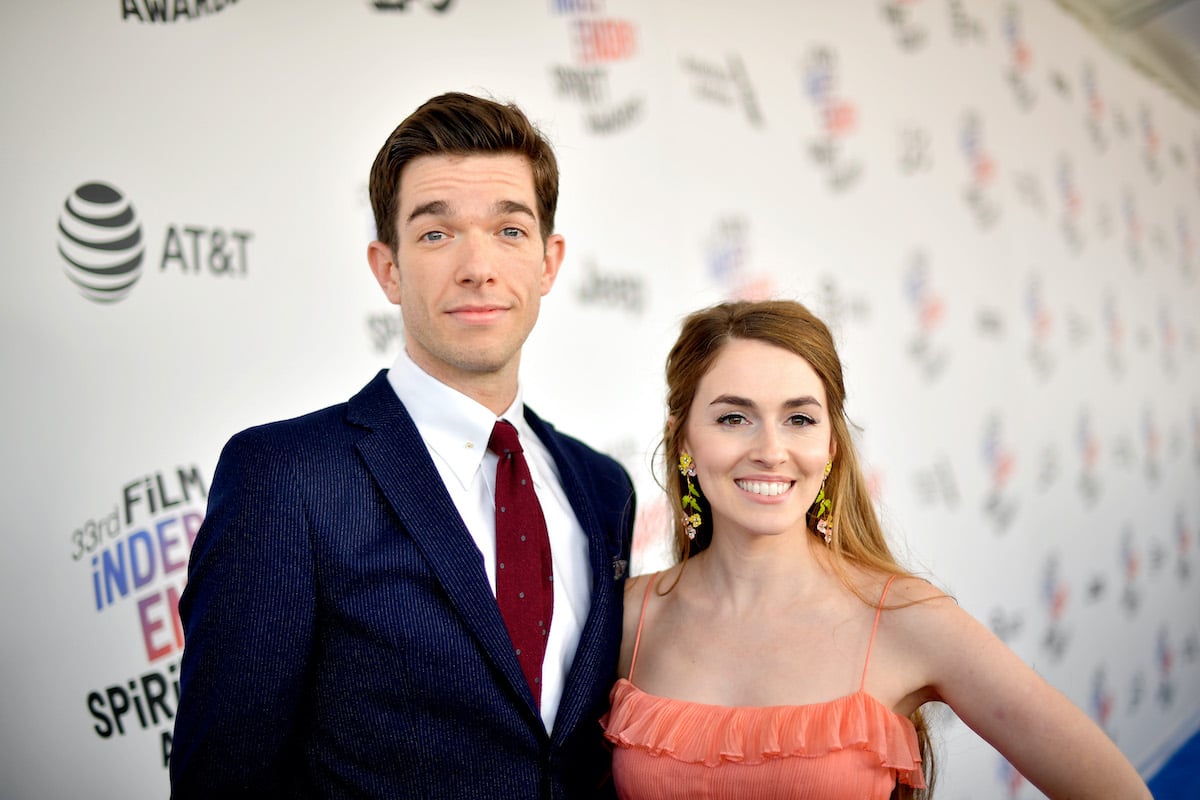 John Mulaney and Anna Marie Tendler attend the 2018 Film Independent Spirit Awards 