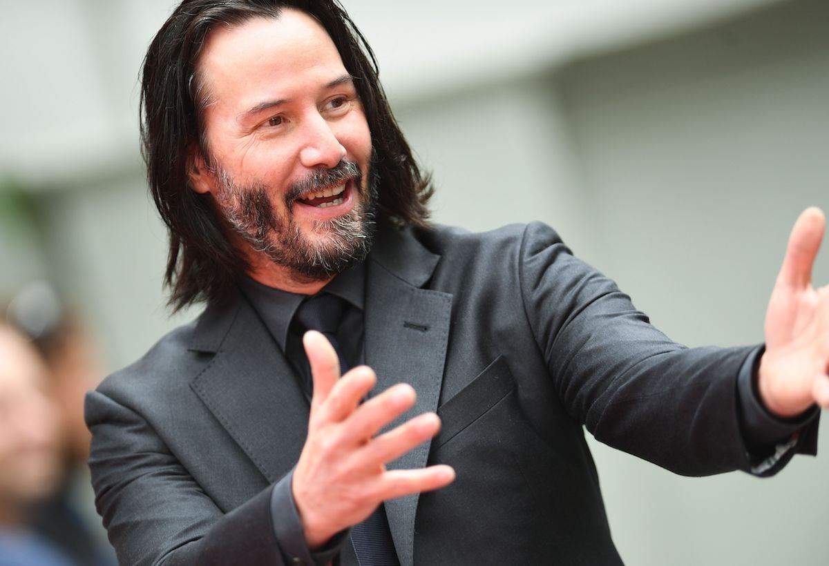 Keanu Reeves smiles at his handprint ceremony at the TCL Chinese Theatre IMAX
