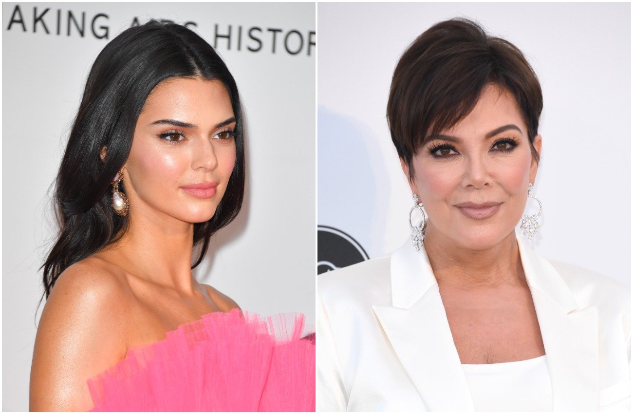 Photos of Kendall Jenner and Kris Jenner side by side