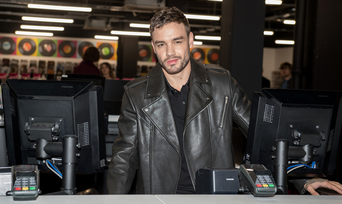 Liam Payne in a leather jacket