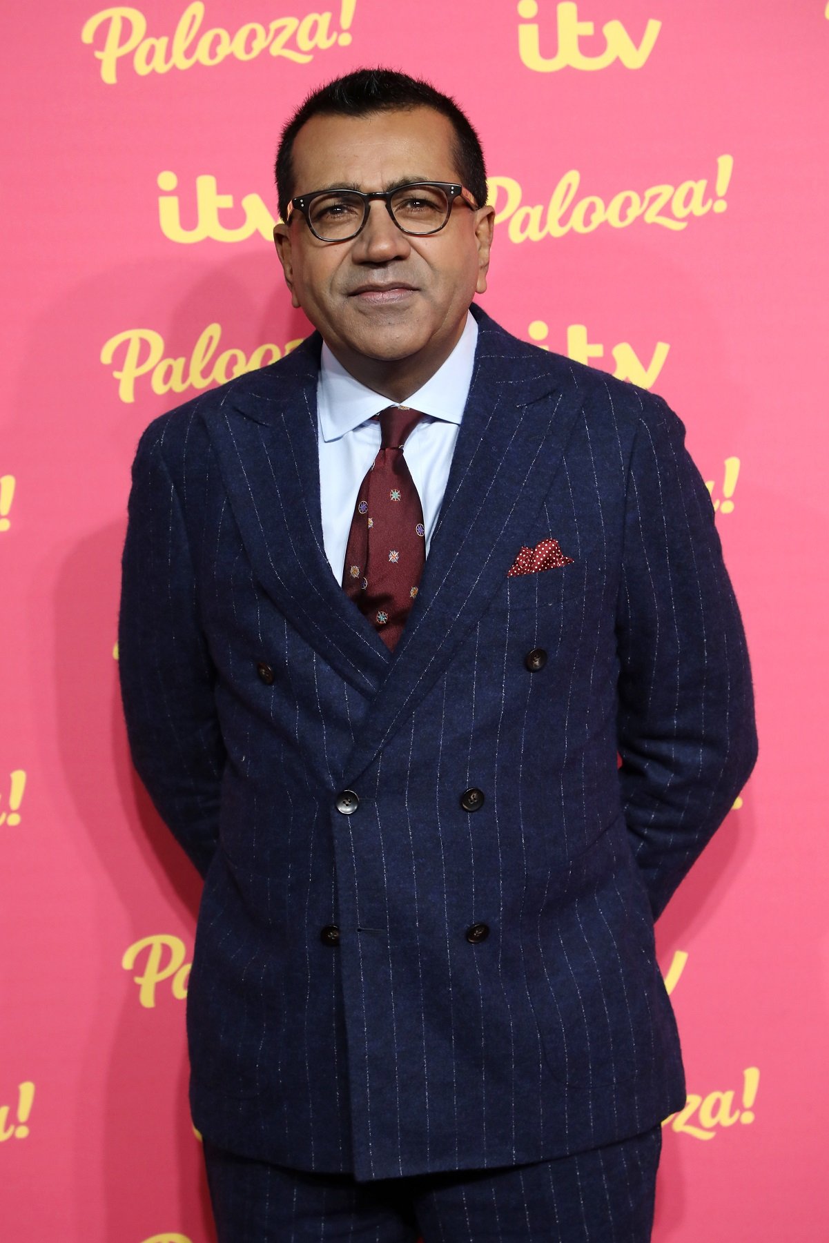Martin Bashir dressed in a suit on the red carpet at the ITV Palooza