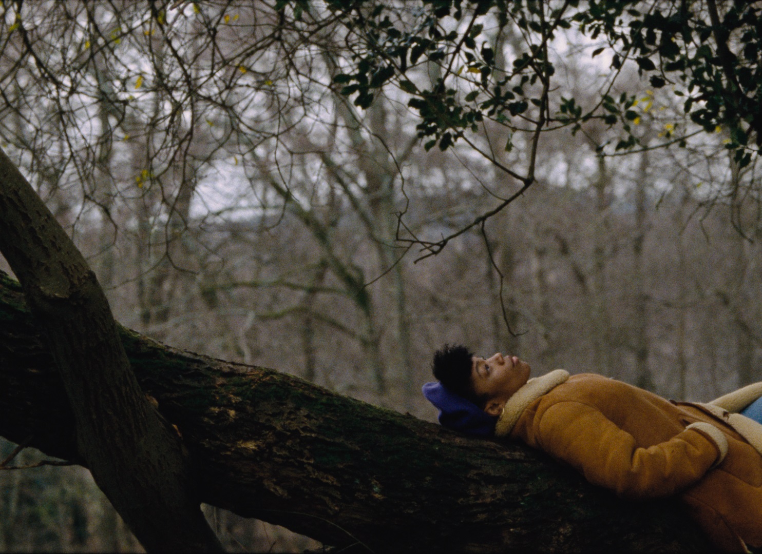 Master of None Season 3: Naomi Ackie lying on a tree branch