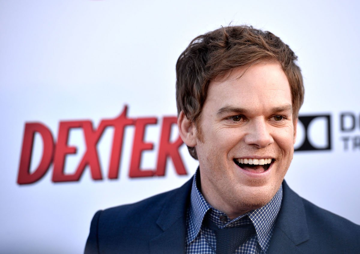 Michael C. Hall smiling at a crowd at a promotional event for Showtime's 'Dexter'