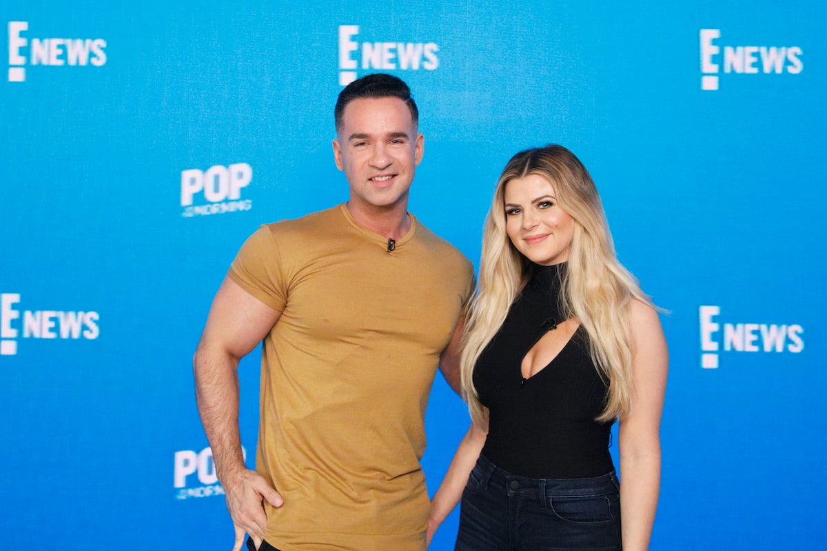 Mike 'The Situation' and Lauren Sorrentino pose for a photo; the two are now parents of Romeo Reign Sorrentino