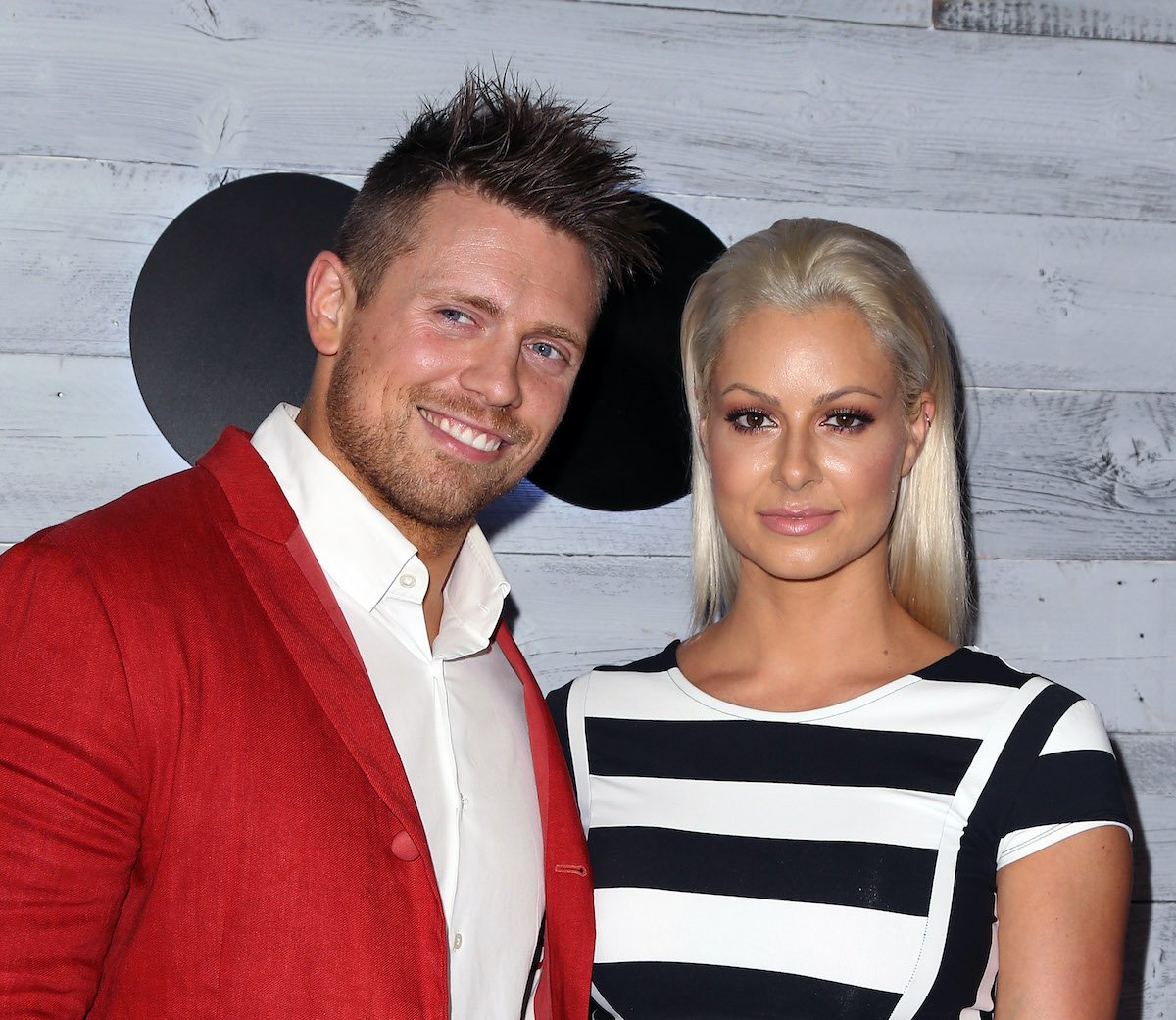 Mike "The Miz" and wife Maryse Mizanin from USA's Miz & Mrs at an event in 2015