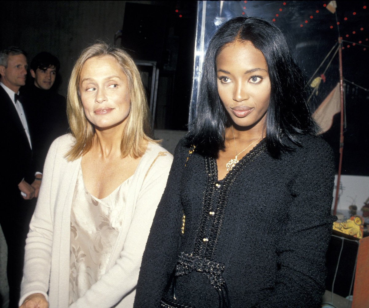 Lauren Hutton and Naomi Campbell