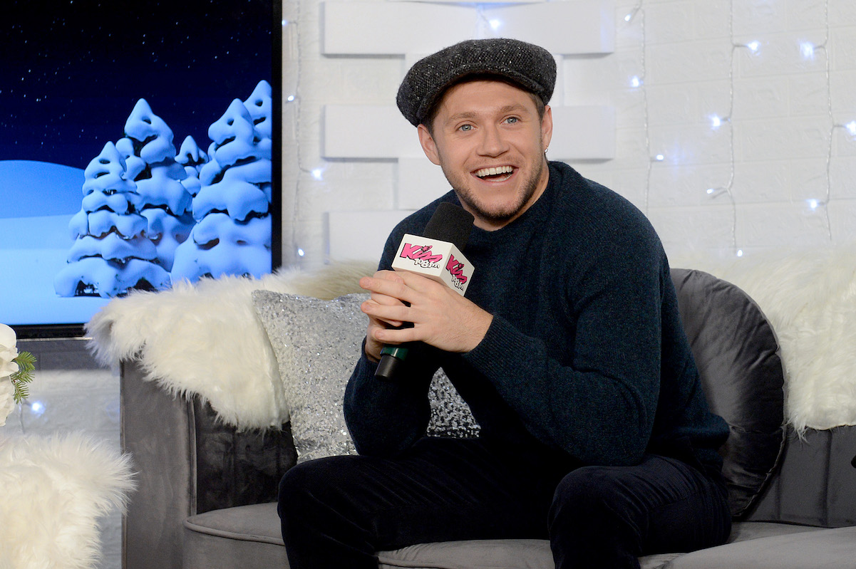 Niall Horan wearing a hat during an interview