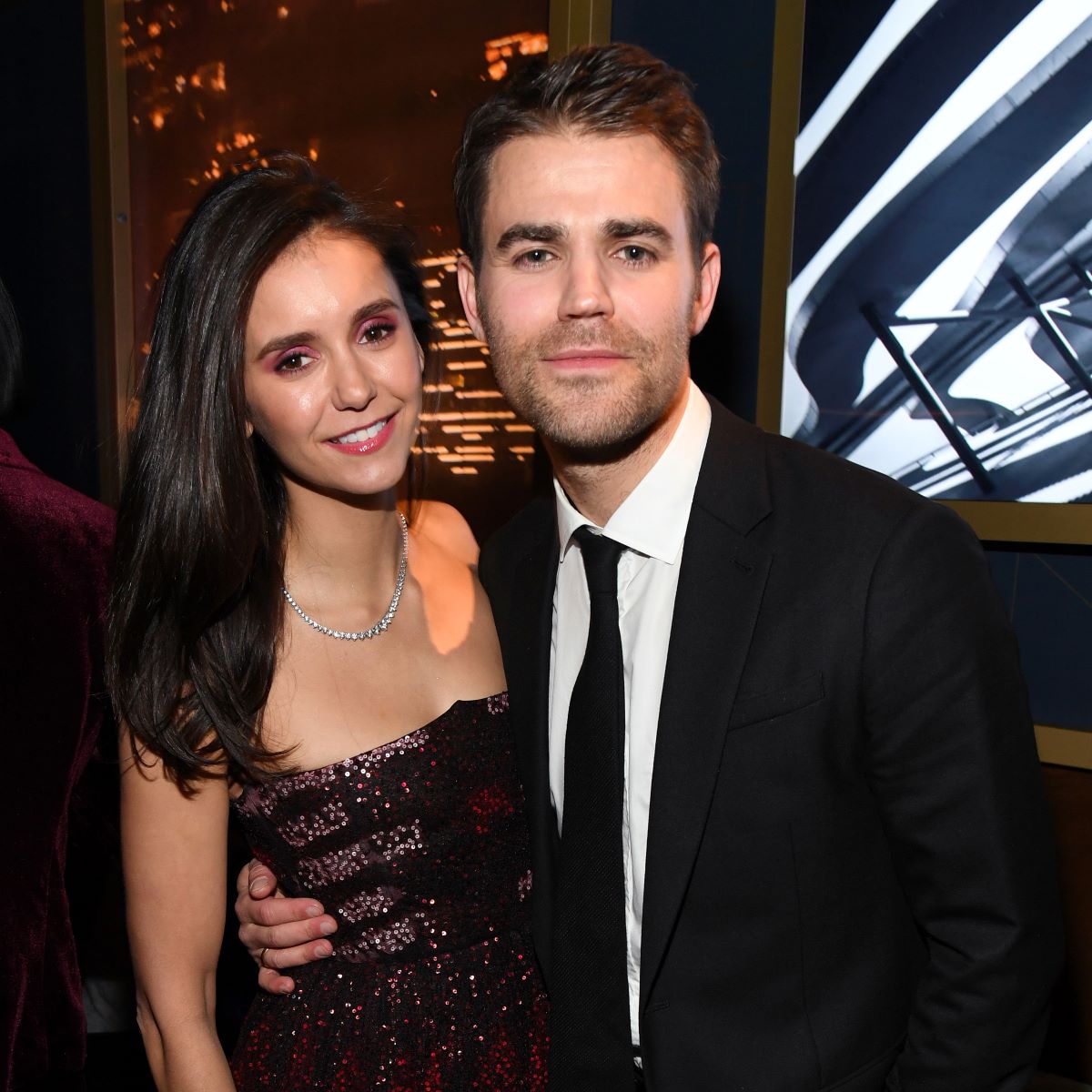 Nina Dobrev and Paul Wesley of 'The Vampire Diaries' pose together