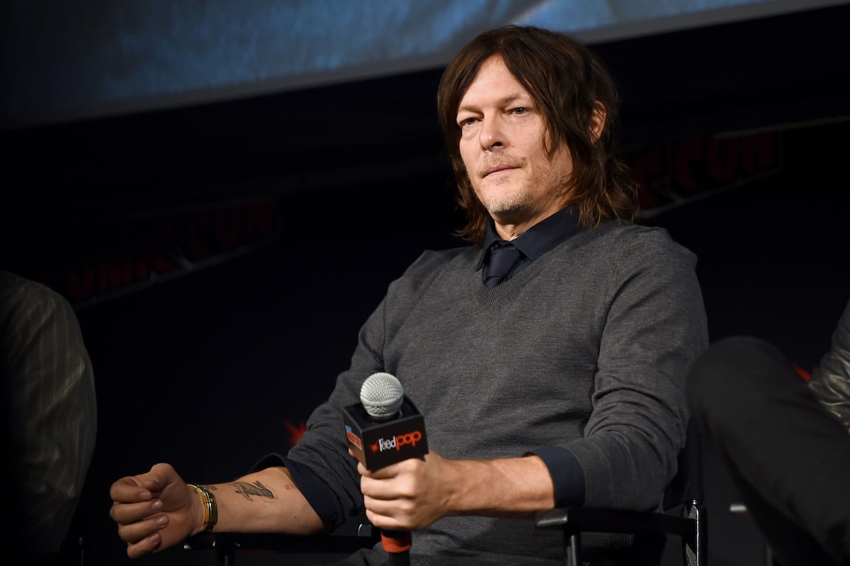 Norman Reedus speaks onstage during The Walking Dead Universe