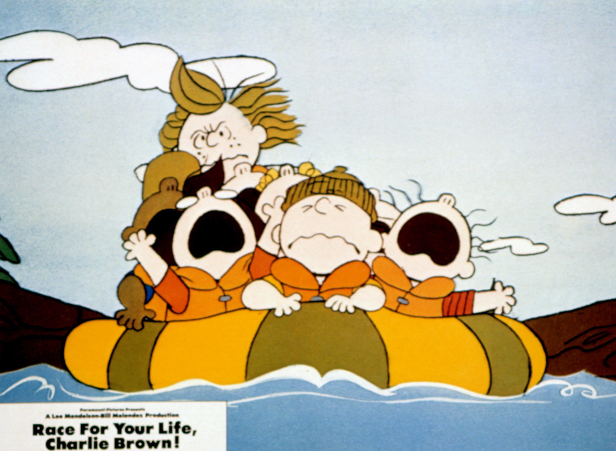 Peanuts gang goes river rafting