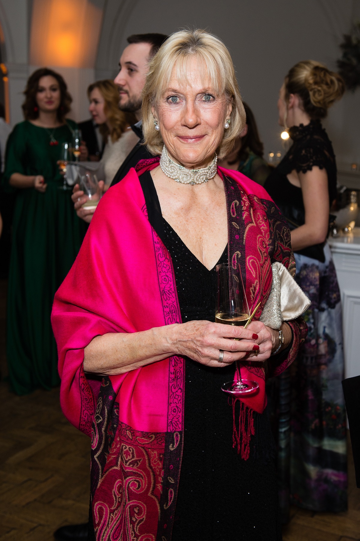 Queen Elizabeth II's cousin Princess Olga Romanoff poses for photo at the Eastern Seasons Gala Dinner in London