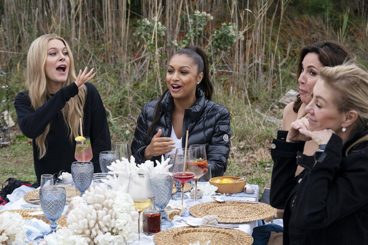 Leah McSweeney, Eboni K. Williams, Luann de Lesseps, Ramona Singer having lunch on RHONY