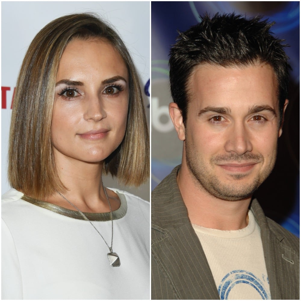 Rachael Leigh Cook and Freddie Prinze Jr. in a photo collage