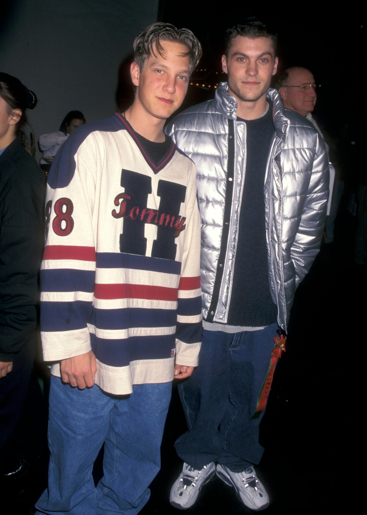 Randy Spelling and Brian Austin Green hang out at the 65th Annual Hollywood Christmas Parade