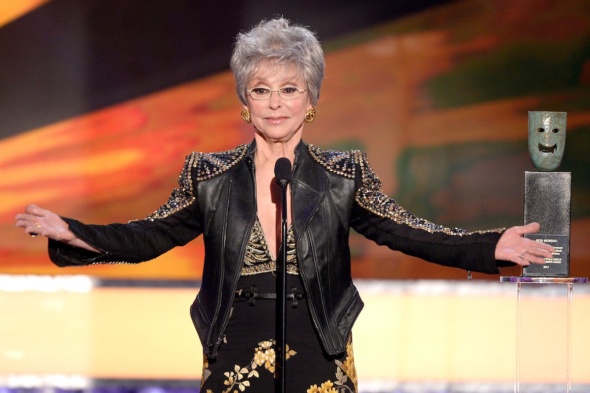 Rita Moreno onstage during the 20th Annual Screen Actors Guild Awards at The Shrine Auditorium on January 18, 2014 in Los Angeles, California.