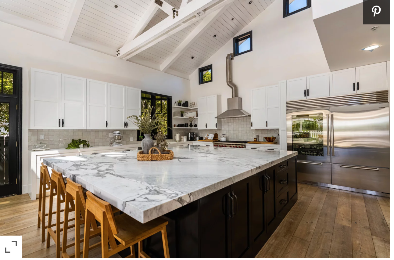 Photo of Christina Haack's Newport Beach, CA home kitchen