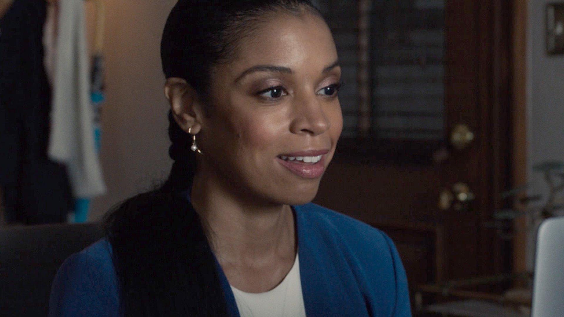 Susan Kelechi Watson as Beth Pearson during a video call interview in ‘This Is Us’ Season 5 Episode 14, ‘The Music and the Mirror’