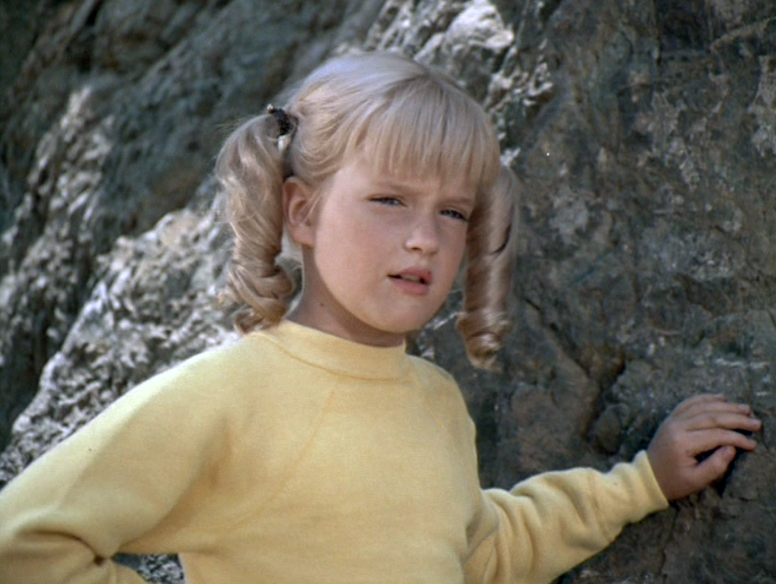 Susan Olsen as Cindy Brady in 'The Brady Bunch' episode, 'Grand Canyon or Bust'