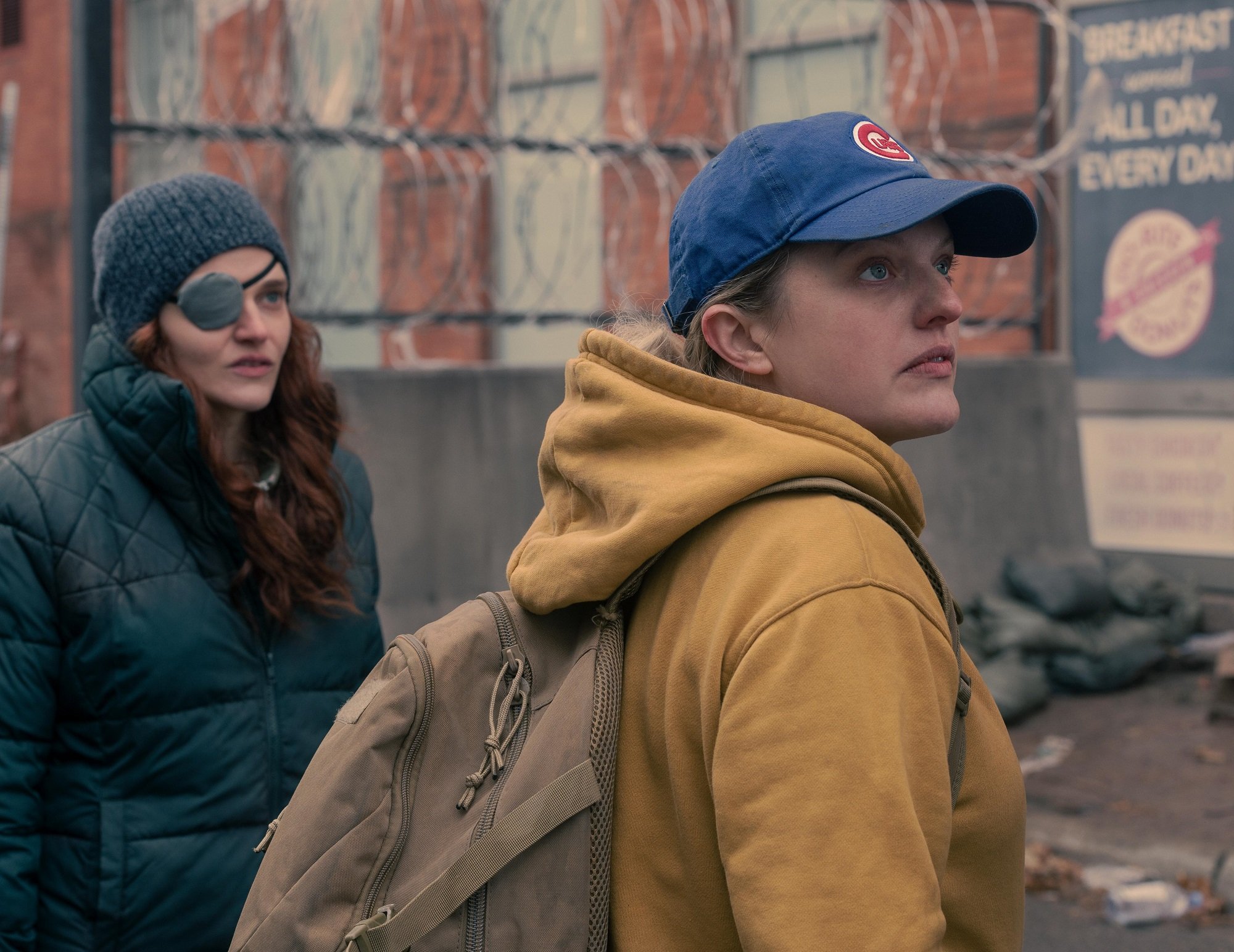 Madeline Brewer as Janine and Elisabeth Moss as June in season 4 episode 5 of 'The Handmaid's Tale'