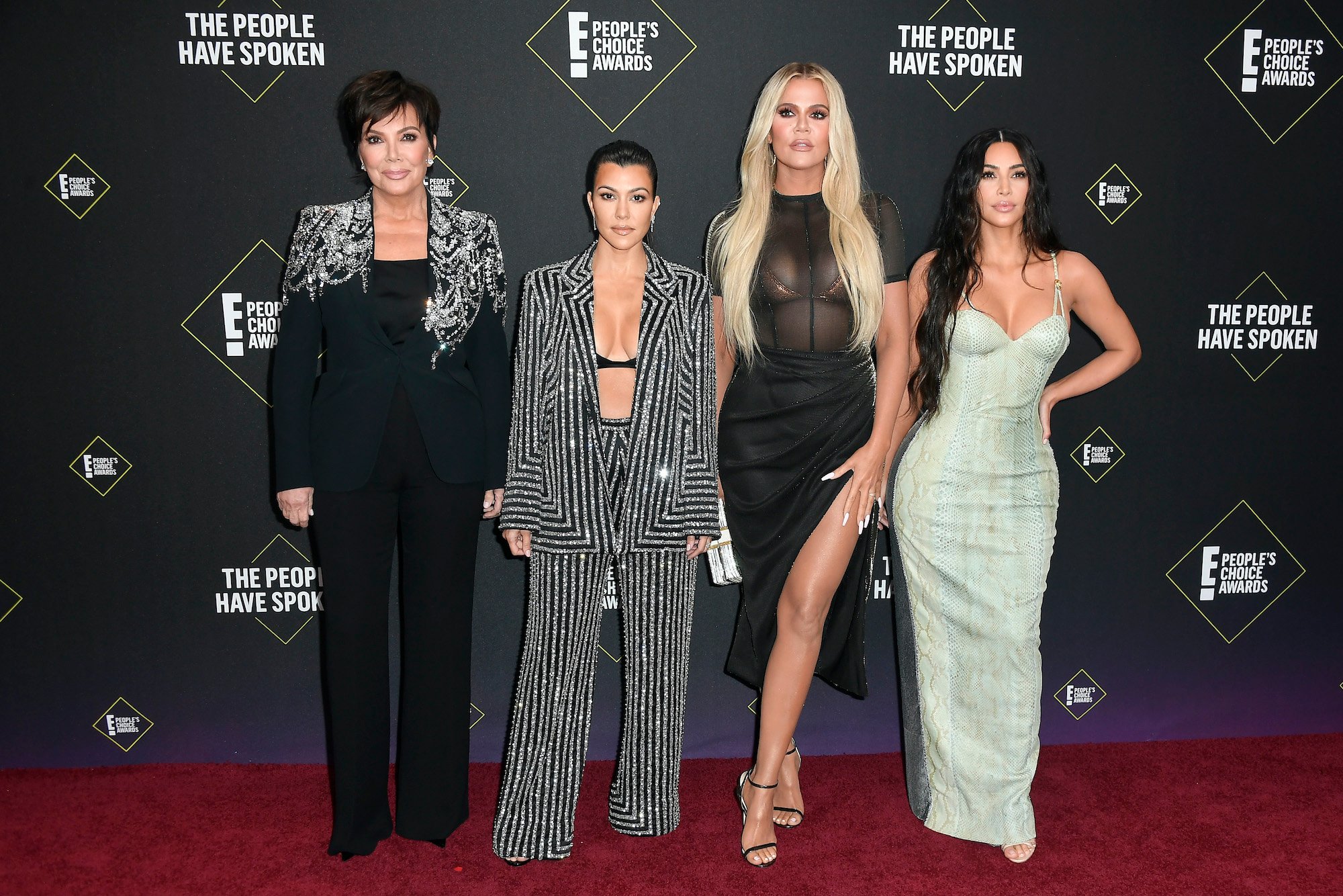 Kris Jenner, with Kourtney, Khloé, and Kim Kardashian
