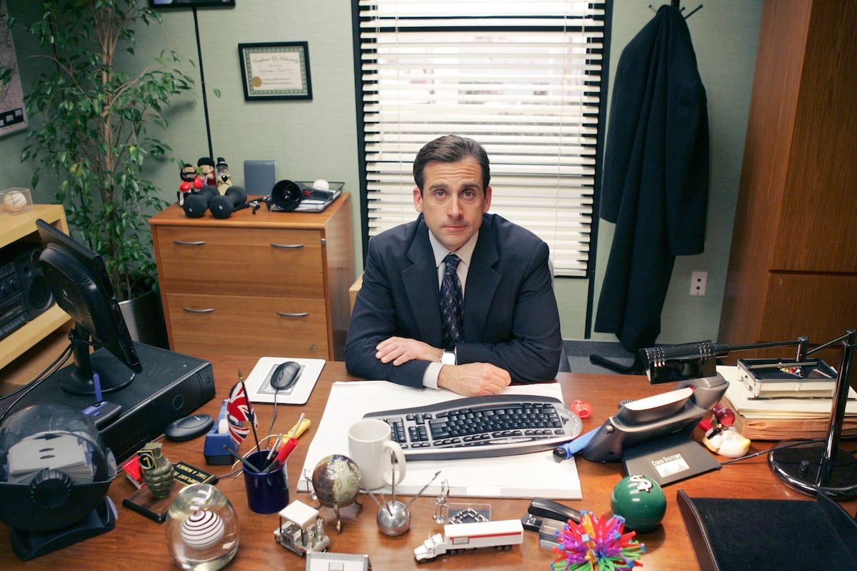Steve Carell as Michael Scott in 'The Office,' a show influenced by writers and the cast alike