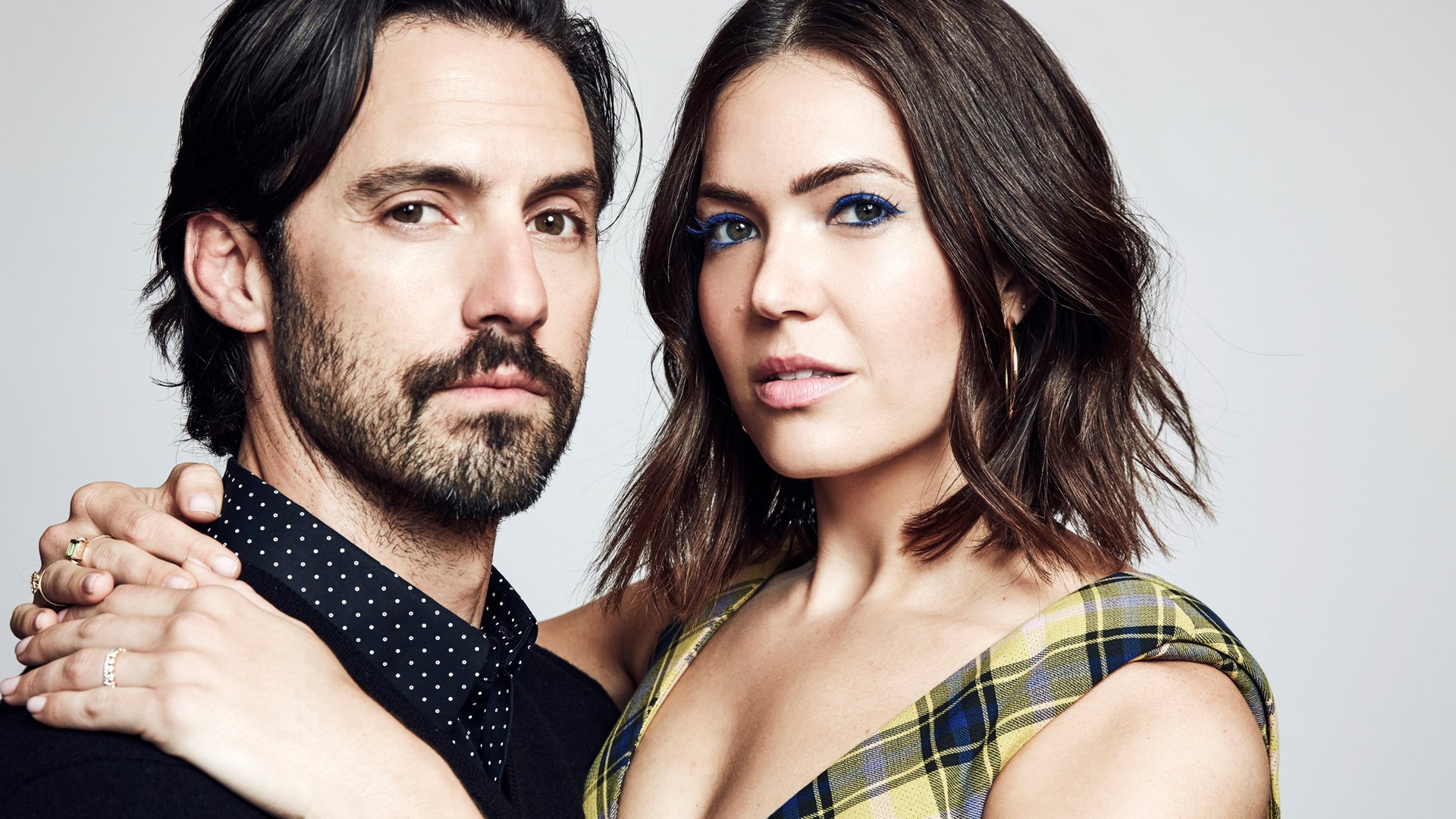 Headshot of ‘This Is Us’ cast members Milo Ventimiglia (Jack Pearson) and Mandy Moore (Rebecca Pearson)