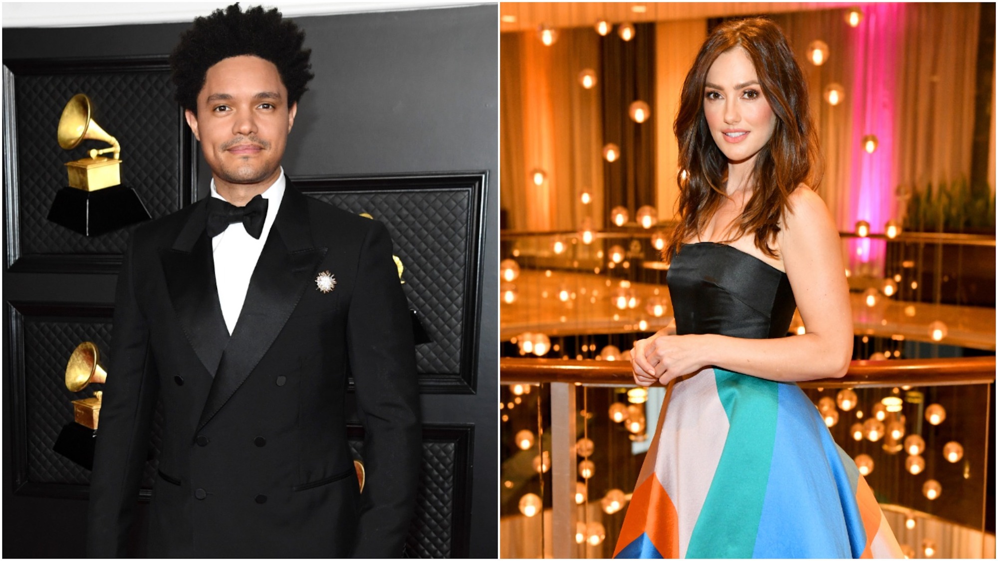 Trevor Noah and Minka Kelly