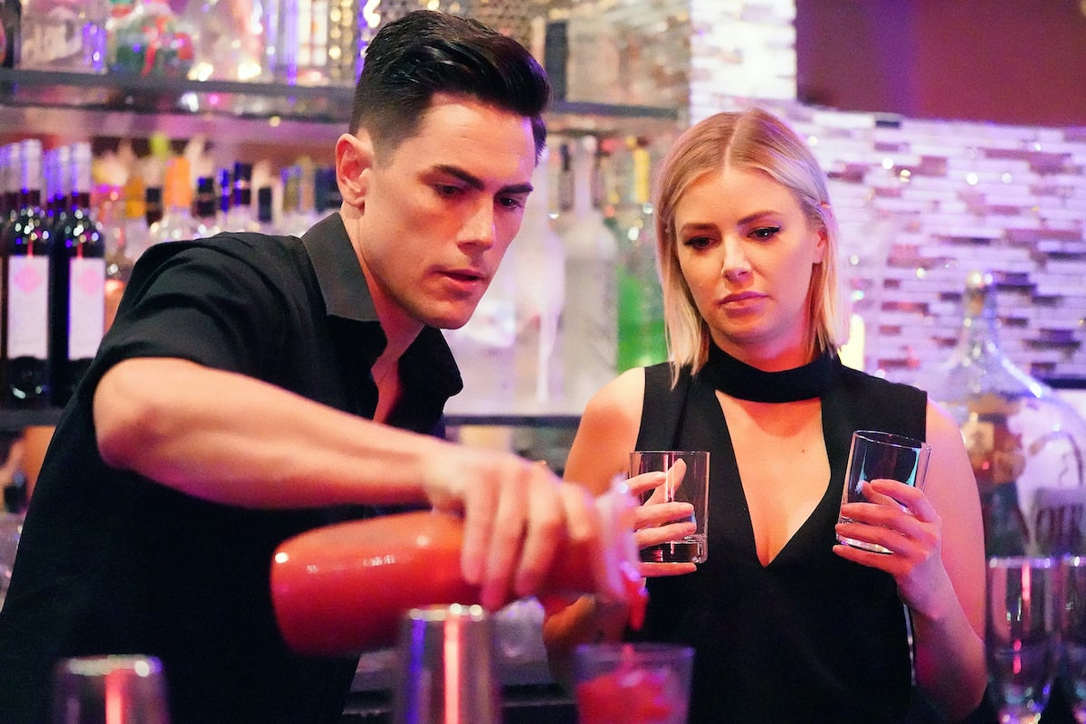 Tom Sandoval and Ariana Madix work behind the bar at SUR