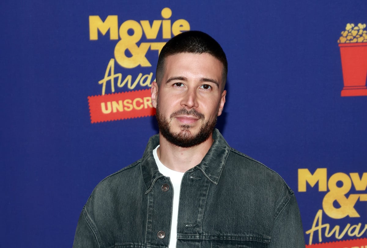 Vinny Guadagnino, star of 'Double Shot at Love' Season 3, on the MTV Movie & TV Awards red carpet