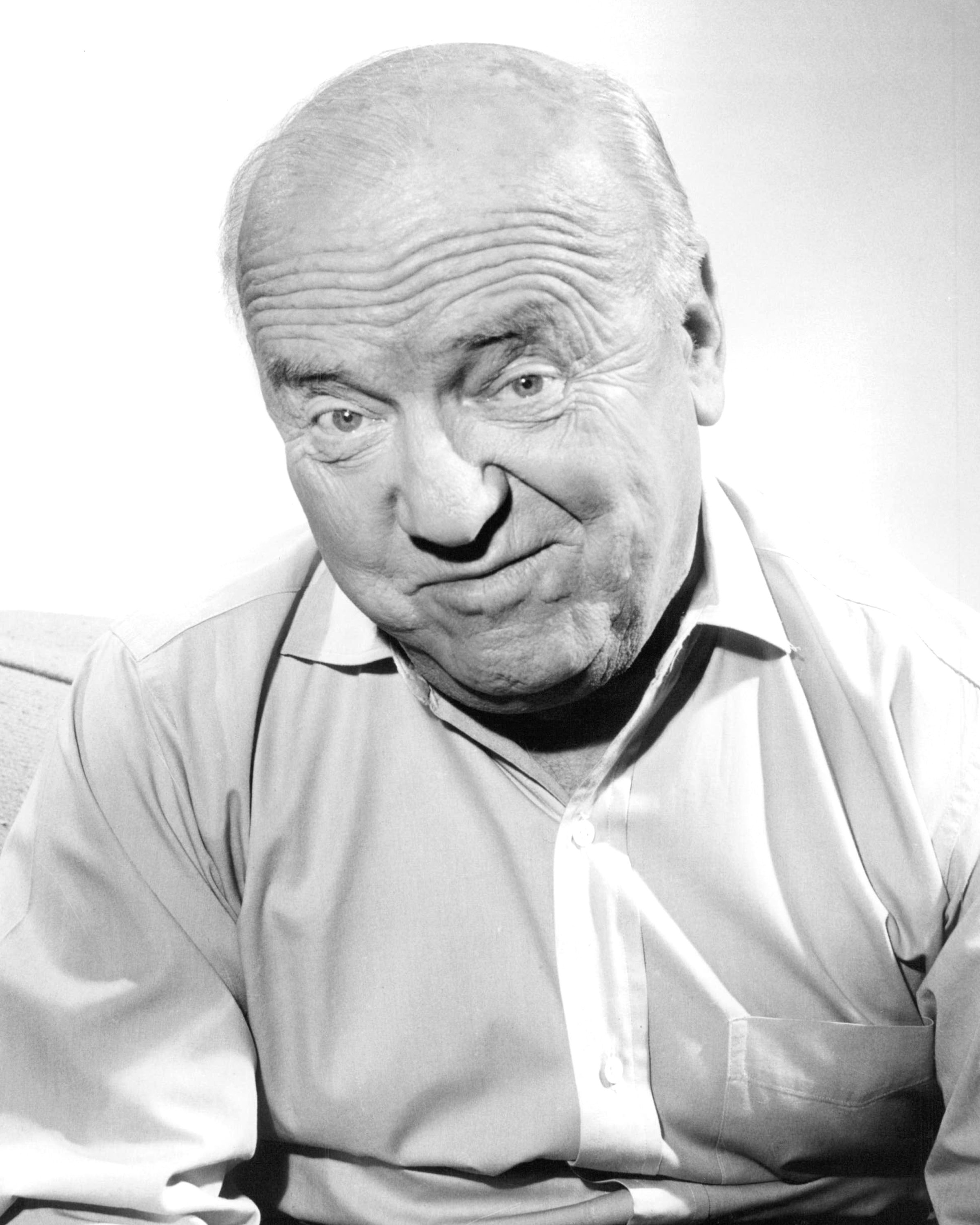 William Frawley in a promotional portrait for the TV sitcom 'My Three Sons'