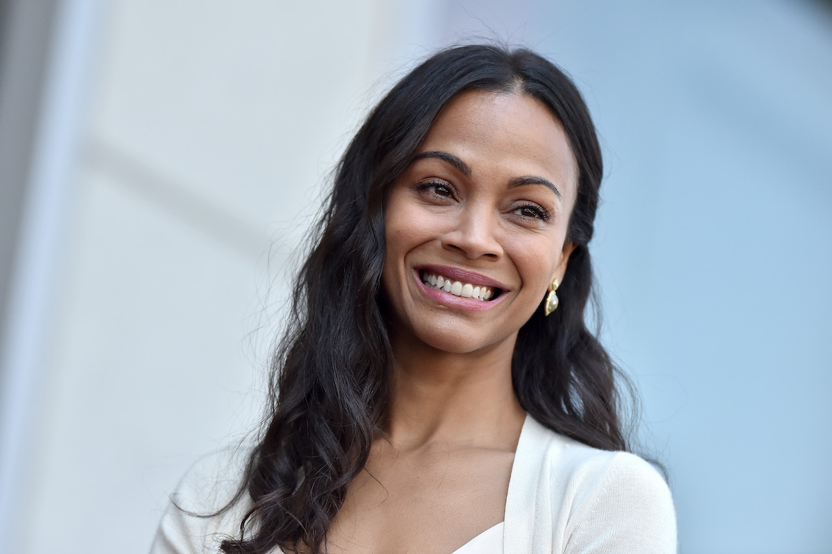 Actor Zoe Saldana is honored with star on the Hollywood Walk of Fame on May 3, 2018 in Hollywood, California. 