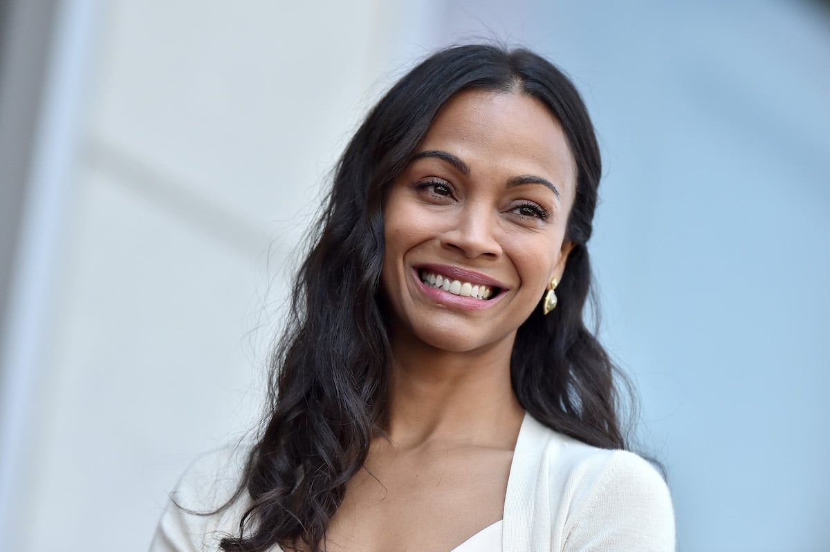 Actor Zoe Saldana is honored with star on the Hollywood Walk of Fame on May 3, 2018 in Hollywood, California.