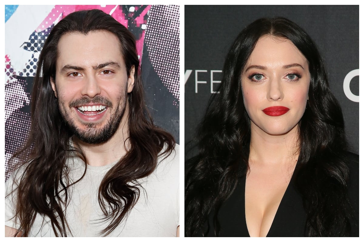 composite image of Andrew W.K. and Kat Dennings
