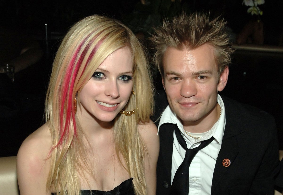 Avril Lavigne and Deryck Whibley on November 09, 2007, in Las Vegas, Nevada.