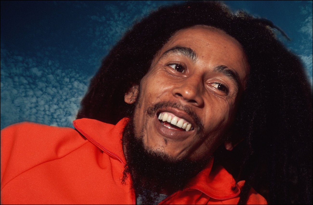 Portrait of reggae musician Bob Marley, New York, October 1979