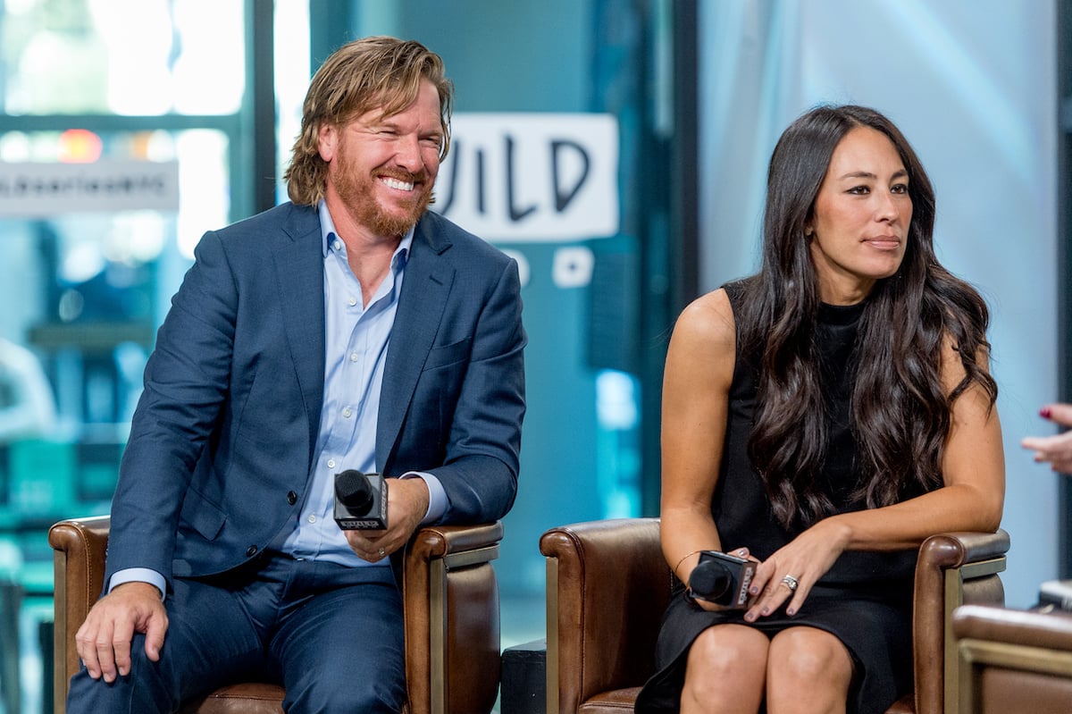 Chip and Joanna Gaines during an interview in NYC in 2017