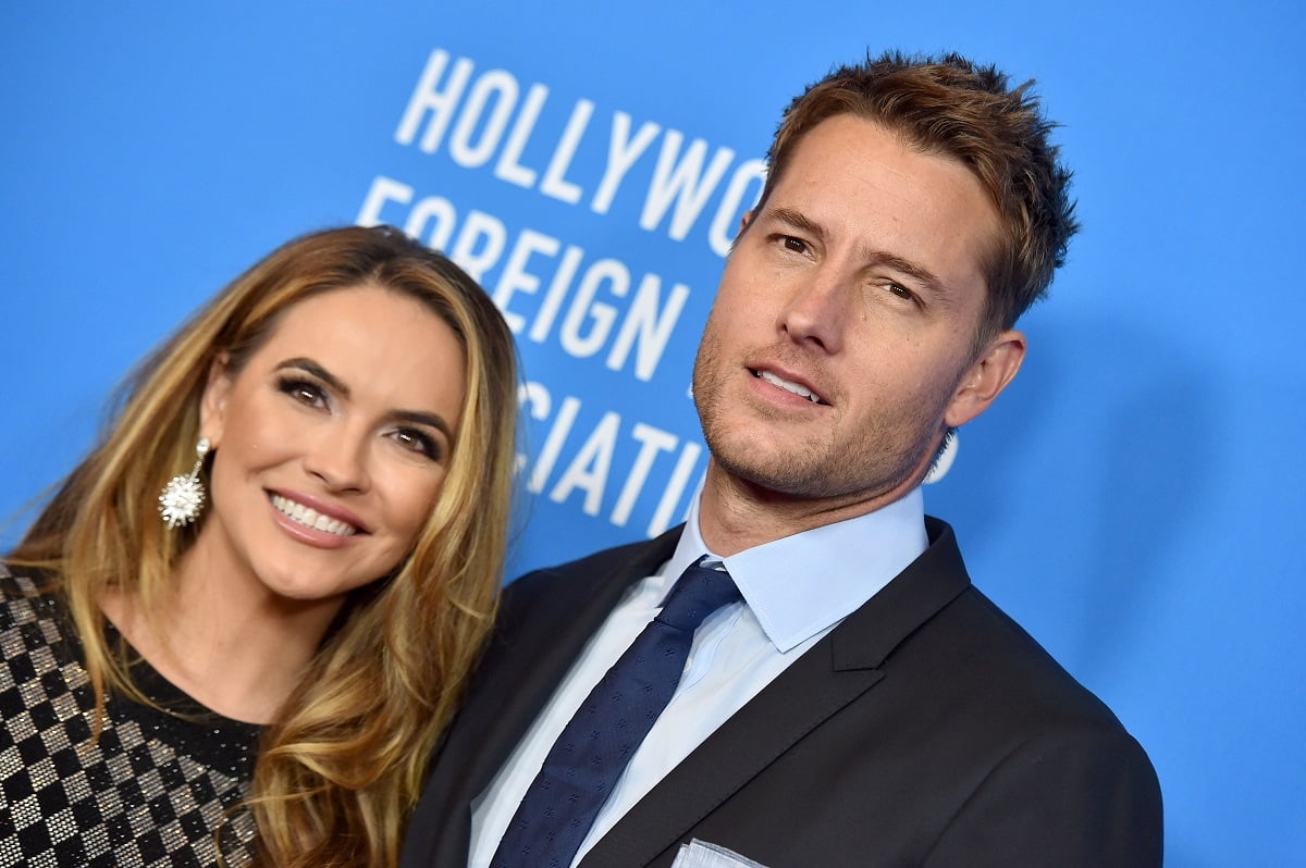 Chrishell Stause and Justin Hartley attend the Hollywood Foreign Press Association's Annual Grants Banquet on July 31, 2019, in Beverly Hills, California.