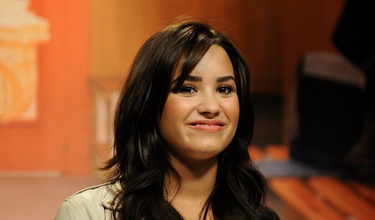 Demi Lovato attends new Disney TV & Music Season press conference at the Disney Channel building on April 20, 2009, in Madrid, Spain.
