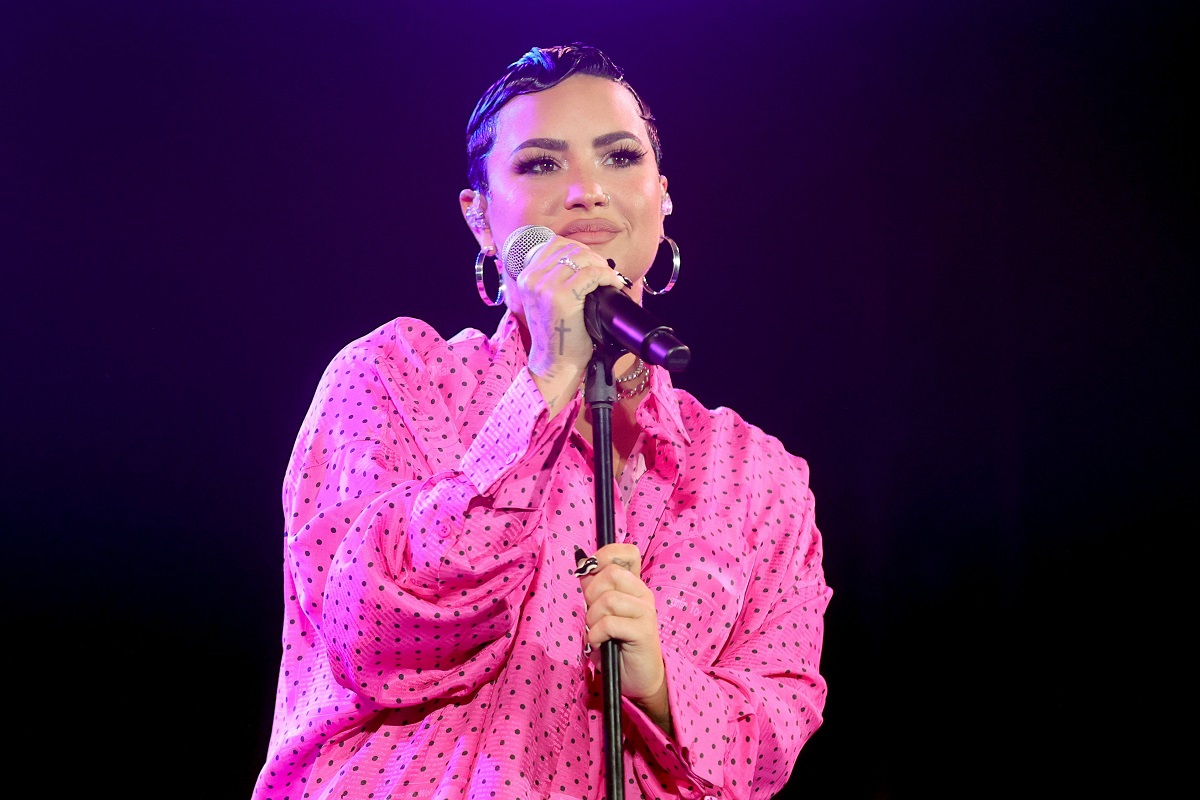 Demi Lovato performs onstage during the OBB Premiere Event for YouTube Originals Docuseries 'Demi Lovato: Dancing With The Devil' on March 22, 2021, in Beverly Hills, California.