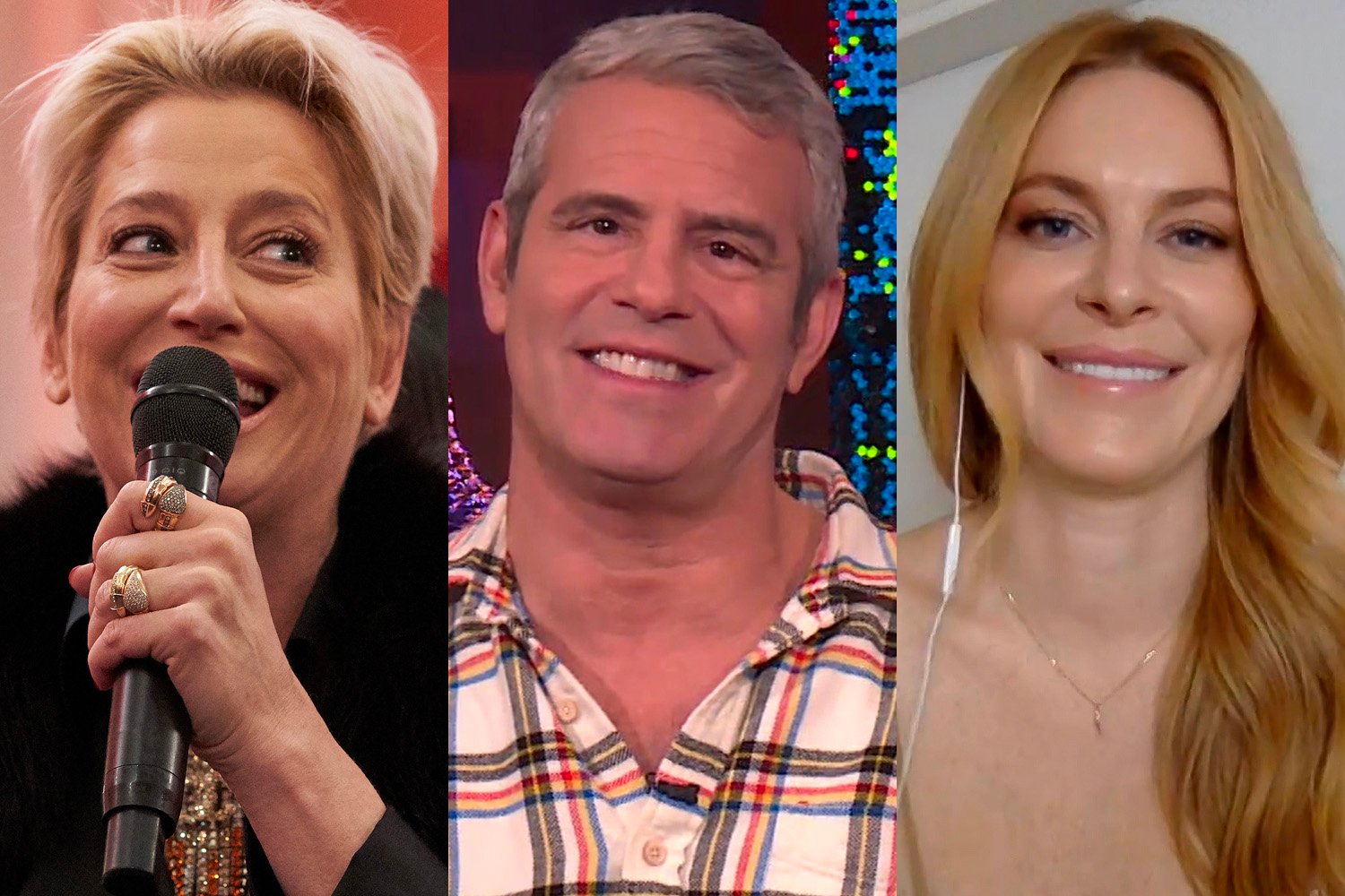 Dorinda Medley, Andy Cohen, and Leah McSweeney