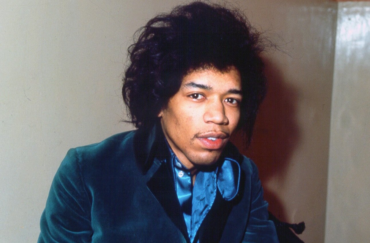 Jimi Hendrix smiles shyly for the camera in 1966.