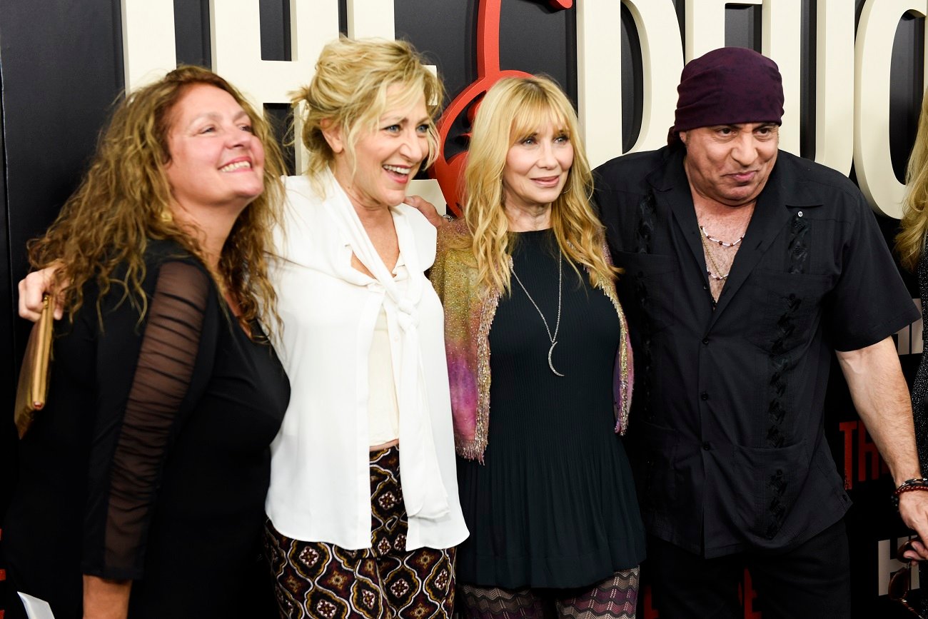 Aida Turturro, Edie Falco and the Van Zandts smile for the camera at a 2017 premiere