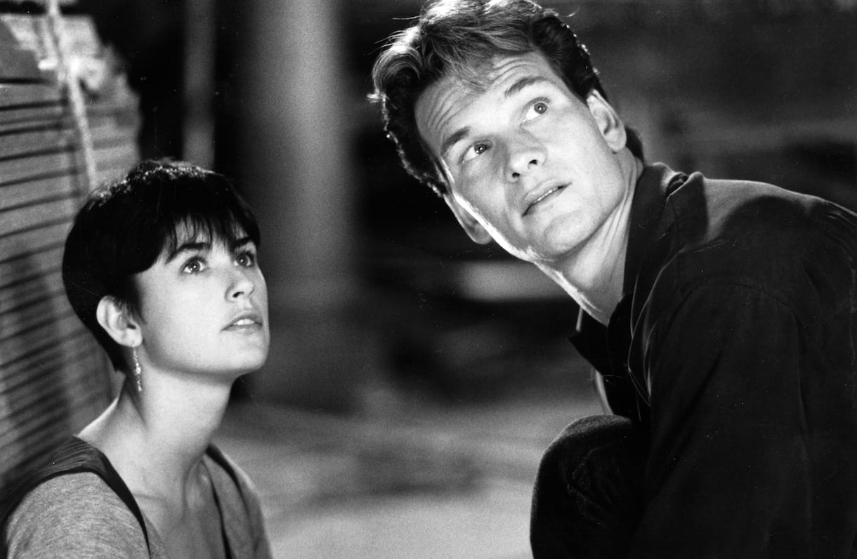 Circa 1990- Patrick Swayze and Demi Moore star as Sam Wheat and Molly Jensen in the suspense thriller "Ghost", directed by Jerry Zucker