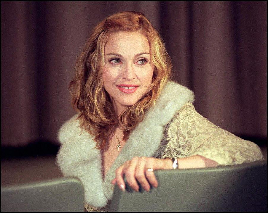 Madonna wearing white