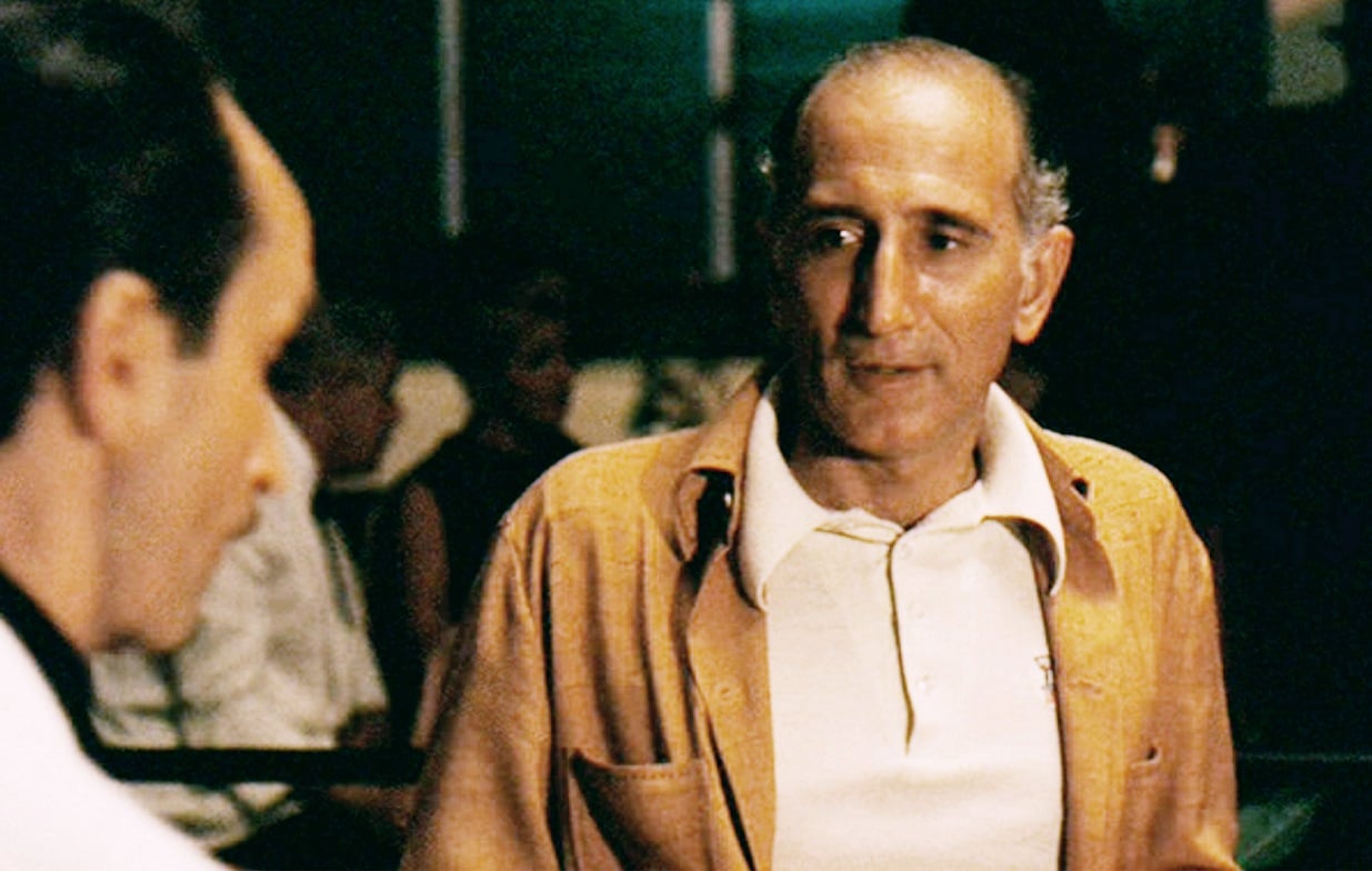 Dominic Chianese as Johnny Ola speaks to John Cazale as Fredo Corleone in 'The Godfather.'